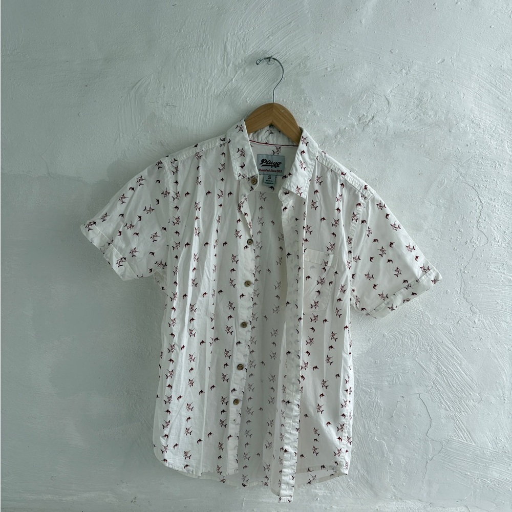 Plugg short-sleeve button-down shirt
